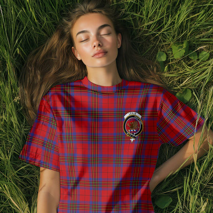 Clan Leslie Tartan Women T Shirt Crest And Plaid Basic Style