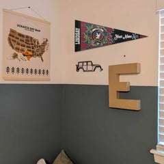 Clan Lindsay Tartan Felt Pennant Crest And Plaid Basic Style