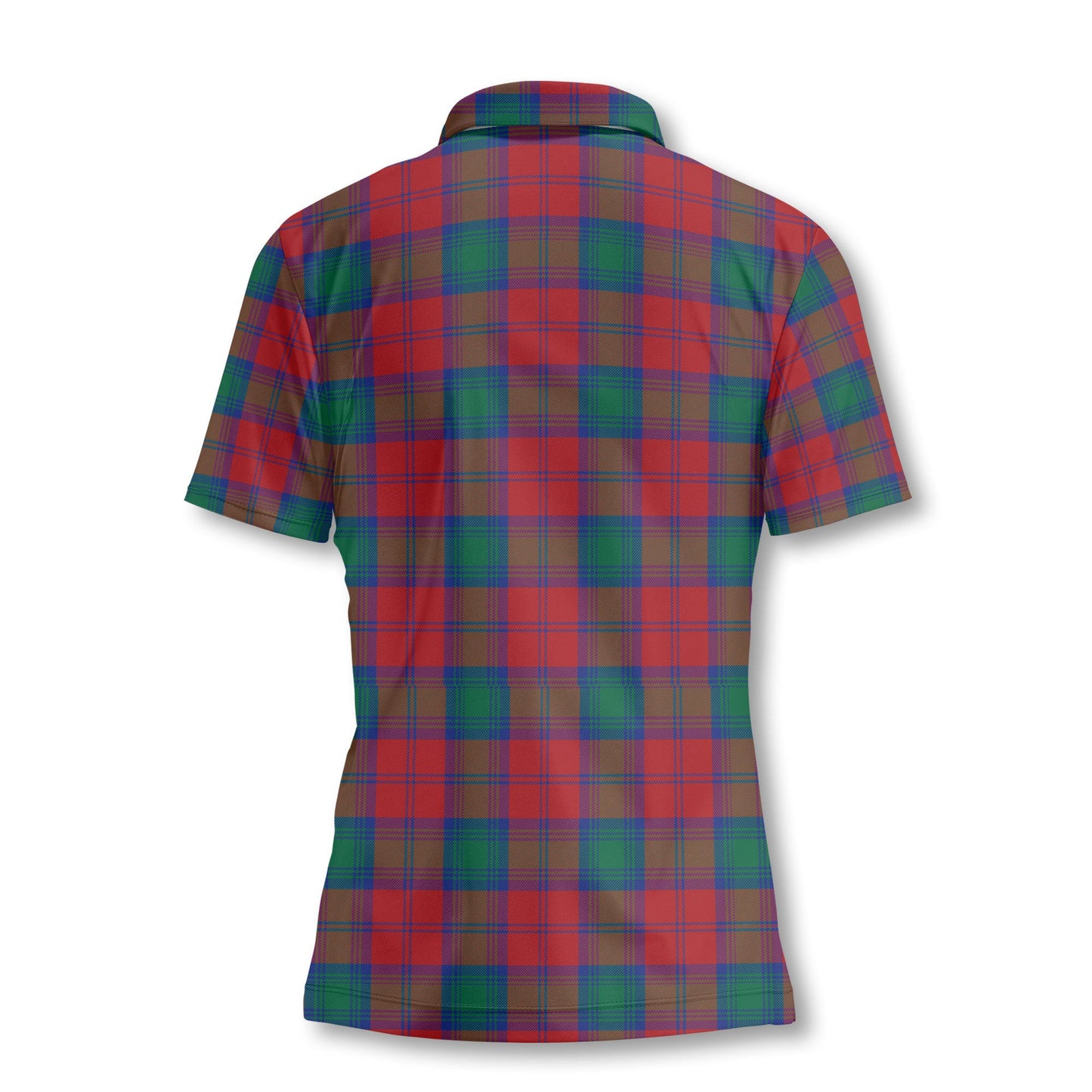 Clan Lindsay Tartan Women Polo Shirt Crest And Plaid Basic Style