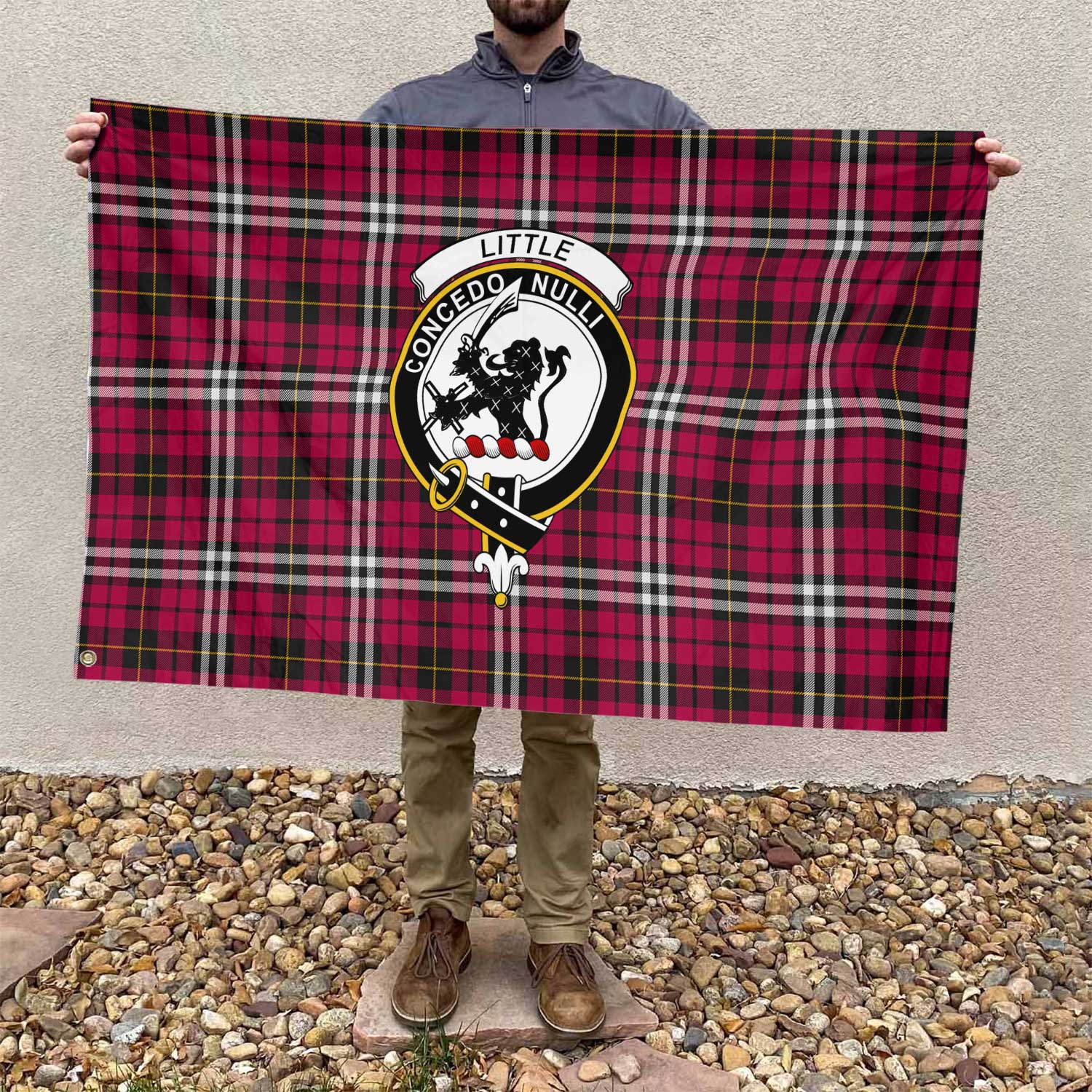 Clan Little Tartan Flag 1 Crest And Plaid Basic Style Tartan House Flag Crest And Plaid Basic Style