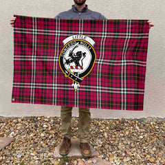 Clan Little Tartan Flag Crest And Plaid Basic Style