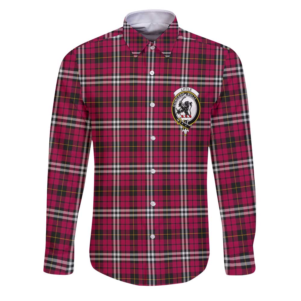 Clan Little Tartan Long Sleeve Button Shirt Crest And Plaid Basic Style