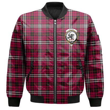 Clan Little Tartan Men Bomber Jacket Crest And Plaid Basic Style