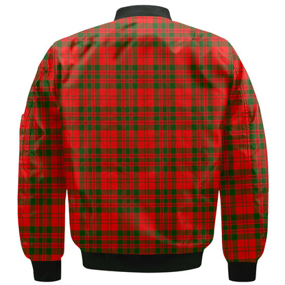 Clan Livingstone Tartan Men Bomber Jacket Crest And Plaid Basic Style