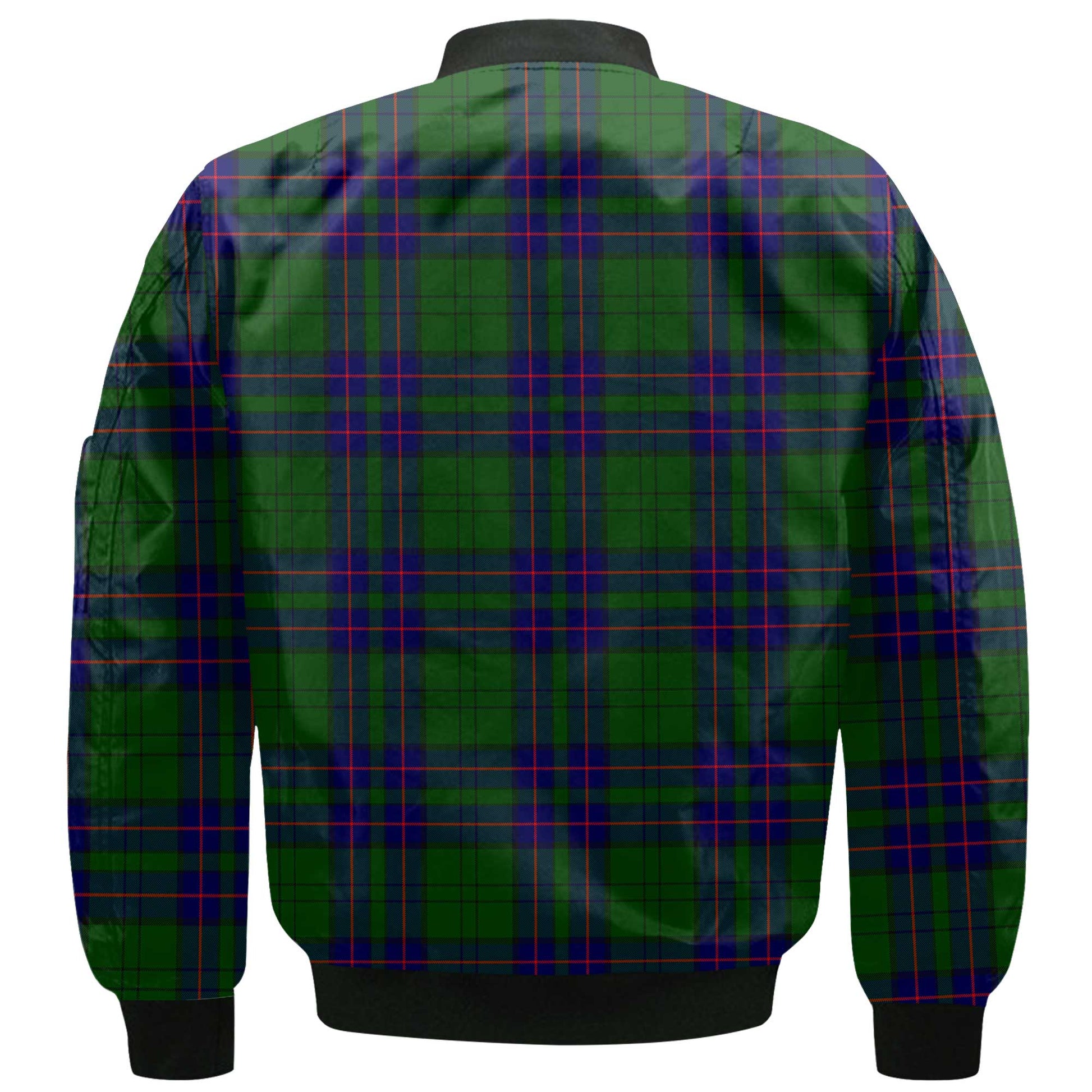 Clan Lockhart Tartan Men Bomber Jacket Crest And Plaid Basic Style