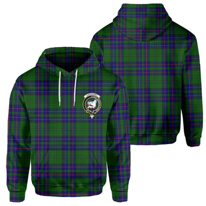 Clan Lockhart Tartan Men Hoodie Crest And Plaid Basic Style