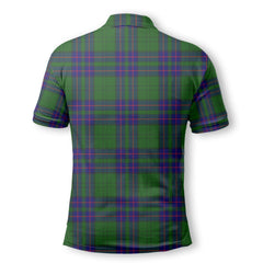 Clan Lockhart Tartan Men Polo Shirt Crest And Plaid Basic Style