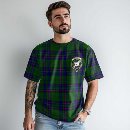 Clan Lockhart Tartan Men T Shirt Crest And Plaid Basic Style