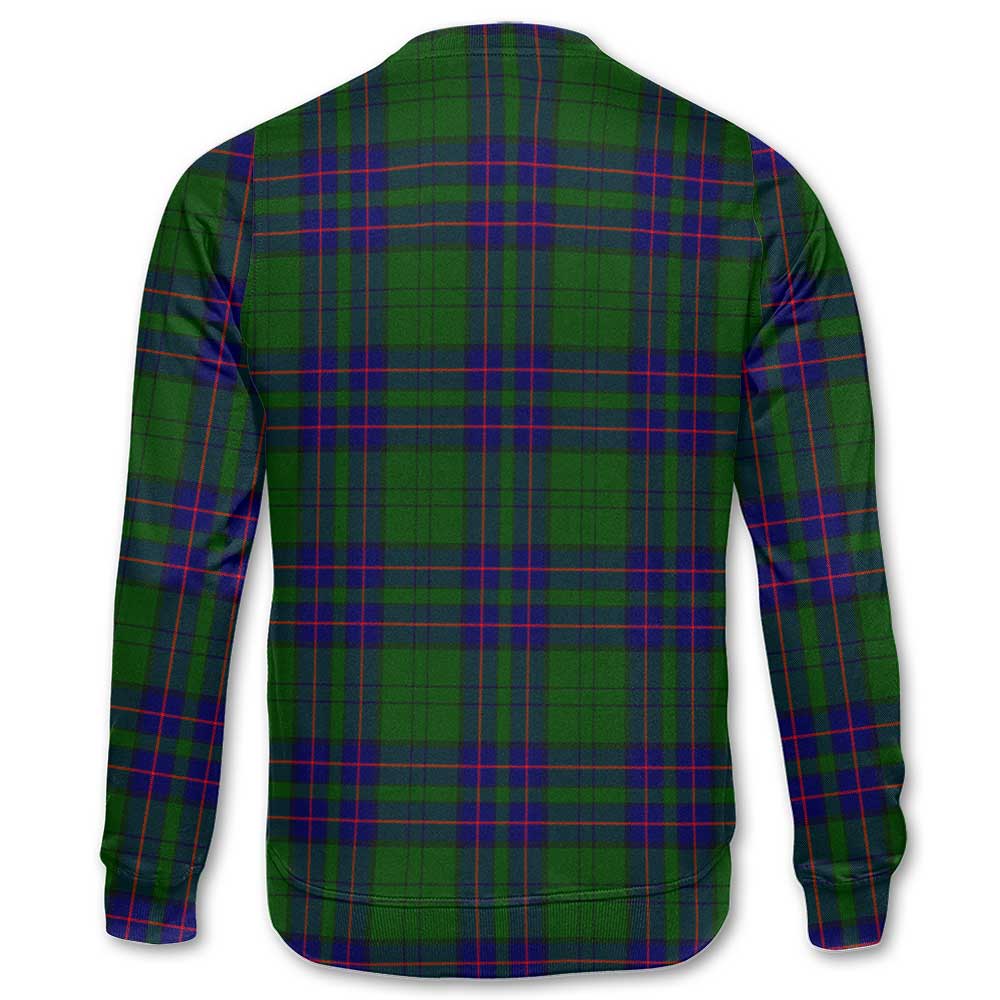 Clan Lockhart Tartan Women Sweatshirt Crest And Plaid Basic Style