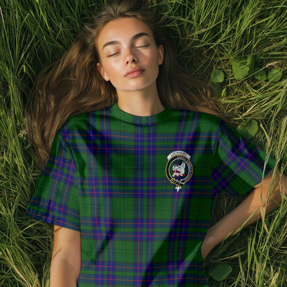 Clan Lockhart Tartan Women T Shirt Crest And Plaid Basic Style