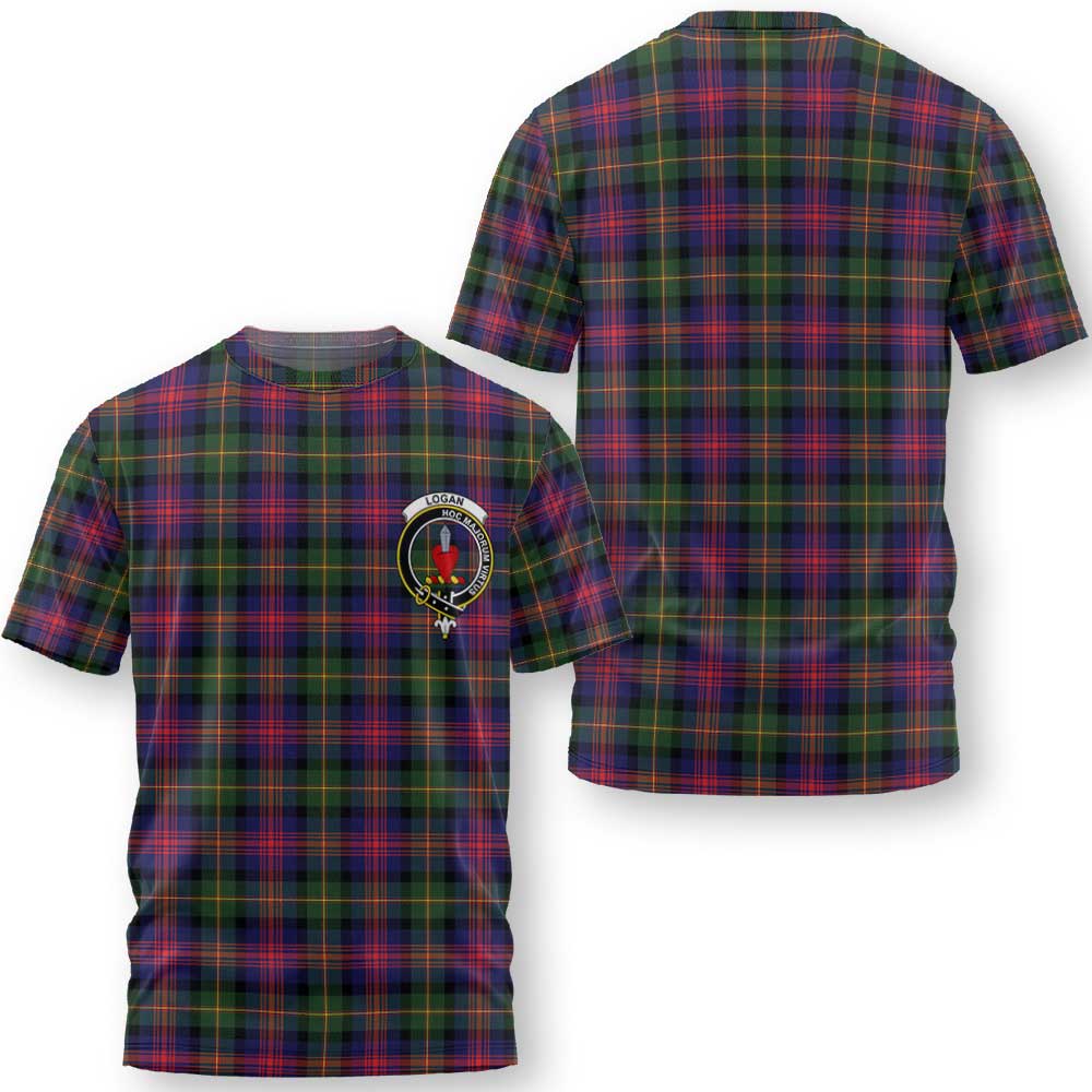 Clan Logan Tartan Men T Shirt Crest And Plaid Basic Style