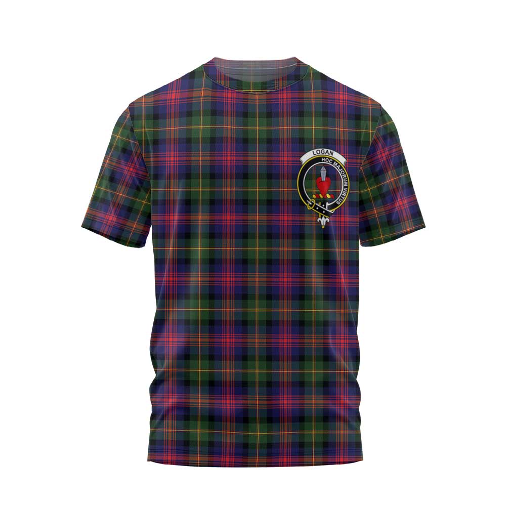 Clan Logan Tartan Men T Shirt Crest And Plaid Basic Style