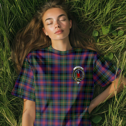 Clan Logan Tartan Women T Shirt Crest And Plaid Basic Style