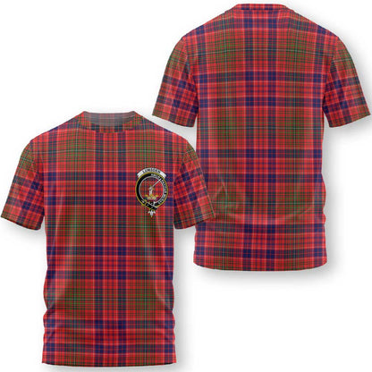 Clan Lumsden Tartan Men T Shirt Crest And Plaid Basic Style