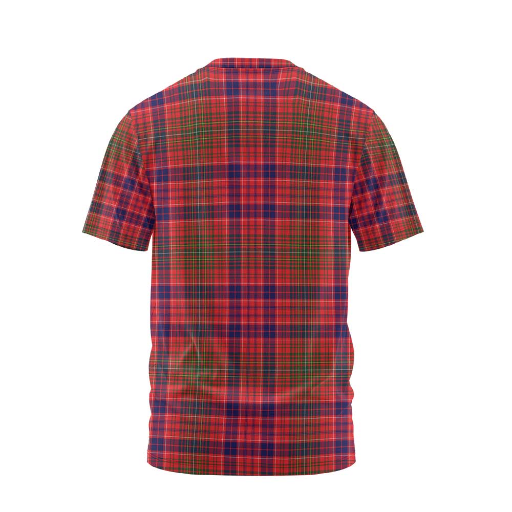 Clan Lumsden Tartan Men T Shirt Crest And Plaid Basic Style