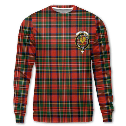 Clan Lyle Tartan Men Sweatshirt Crest And Plaid Basic Style