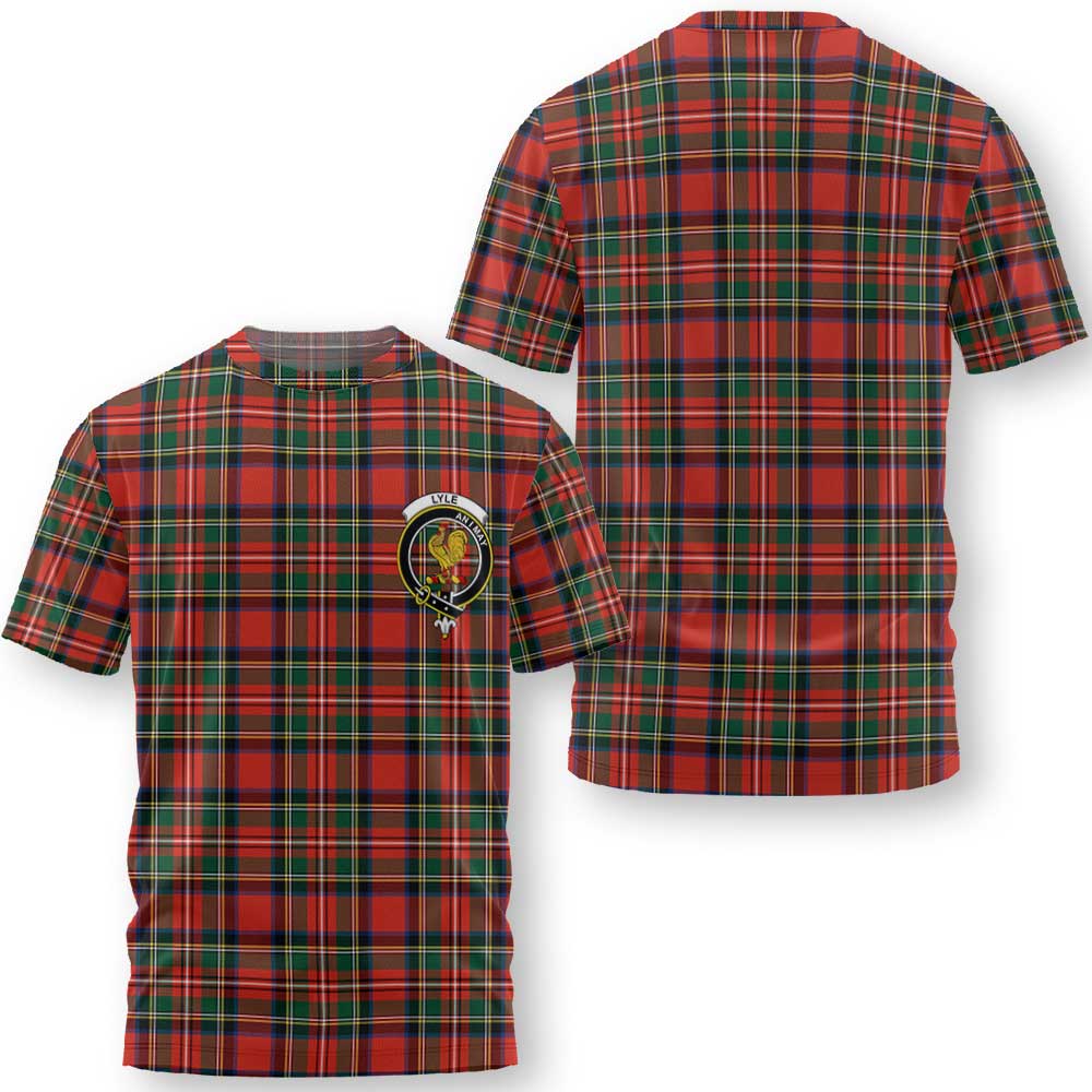 Clan Lyle Tartan Women T Shirt Crest And Plaid Basic Style