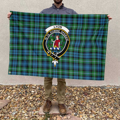 Clan Lyon Tartan Flag 1 Crest And Plaid Basic Style Tartan House Flag Crest And Plaid Basic Style