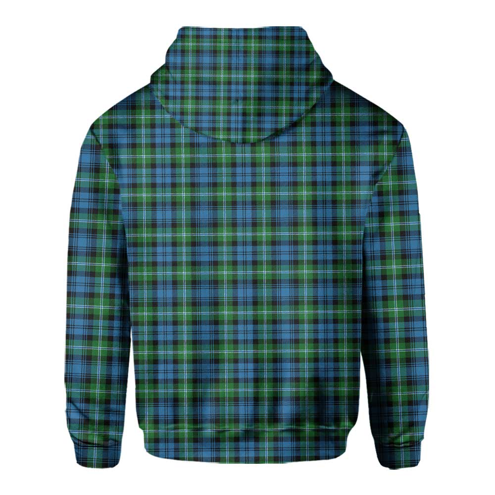 Clan Lyon Tartan Men Hoodie Crest And Plaid Basic Style