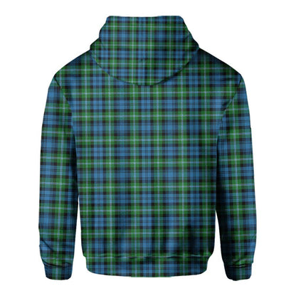 Clan Lyon Tartan Men Hoodie Crest And Plaid Basic Style