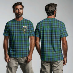 Clan Lyon Tartan Men T Shirt Crest And Plaid Basic Style