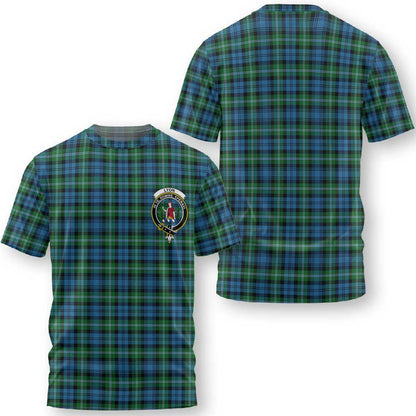 Clan Lyon Tartan Women T Shirt Crest And Plaid Basic Style