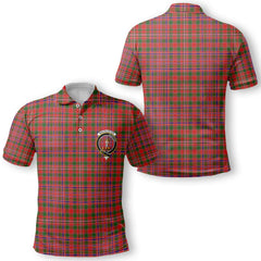 Clan Macalister Tartan Golf Men Polo Shirt Crest And Plaid Basic Style