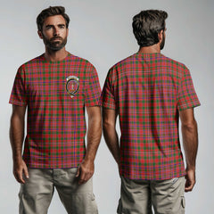 Clan Macalister Tartan Men T Shirt Crest And Plaid Basic Style