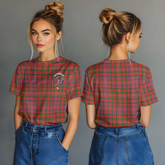 Clan Macalister Tartan Women T Shirt Crest And Plaid Basic Style