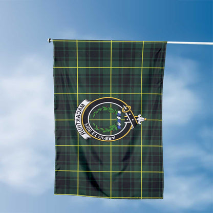 Clan Macarthur Tartan Flag Crest And Plaid Basic Style