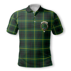 Clan Macarthur Tartan Golf Men Polo Shirt Crest And Plaid Basic Style