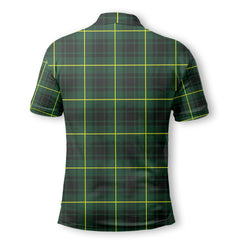 Clan Macarthur Tartan Golf Men Polo Shirt Crest And Plaid Basic Style