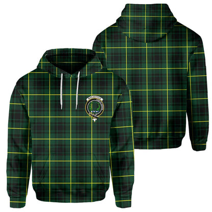 Clan Macarthur Tartan Men Hoodie Crest And Plaid Basic Style