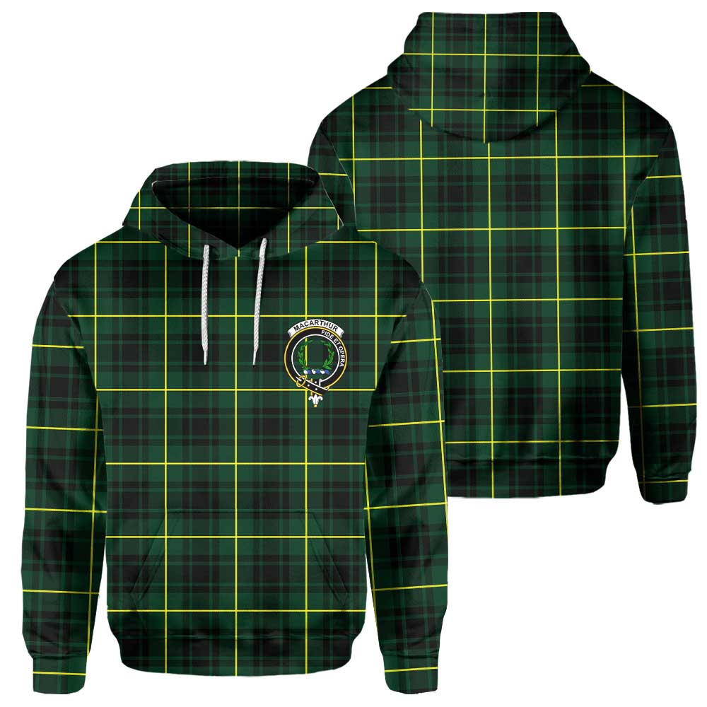 Clan Macarthur Tartan Women Hoodie Crest And Plaid Basic Style