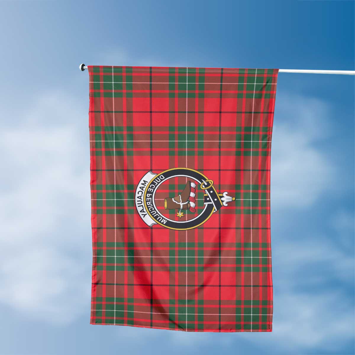 Clan Macaulay Tartan Flag 1 Crest And Plaid Basic Style Tartan House Flag Crest And Plaid Basic Style