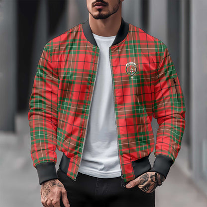 Clan Macaulay Tartan Men Bomber Jacket Crest And Plaid Basic Style