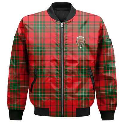 Clan Macaulay Tartan Men Bomber Jacket Crest And Plaid Basic Style