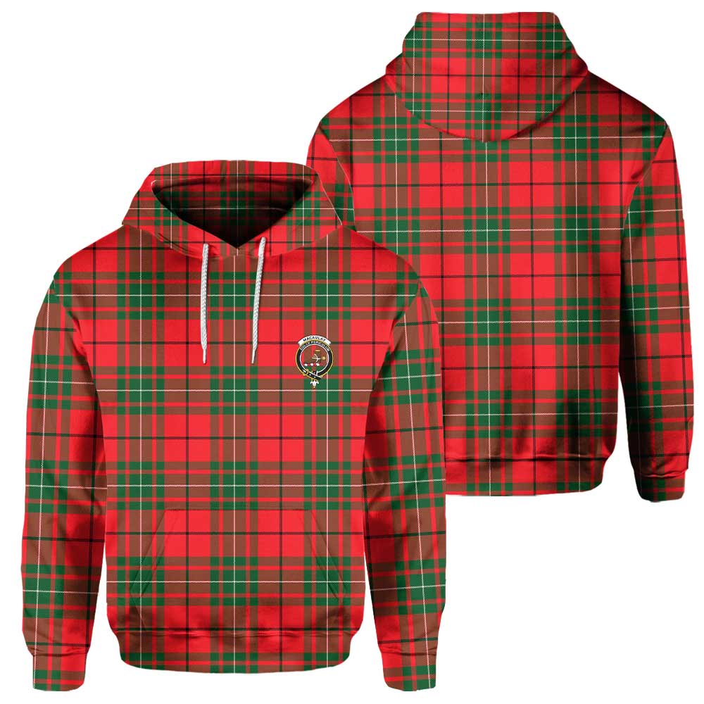 Clan Macaulay Tartan Men Hoodie Crest And Plaid Basic Style