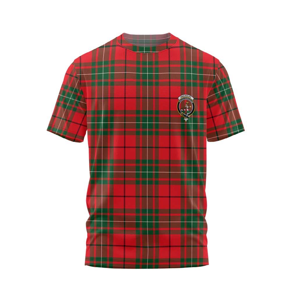 Clan Macaulay Tartan Men T Shirt Crest And Plaid Basic Style