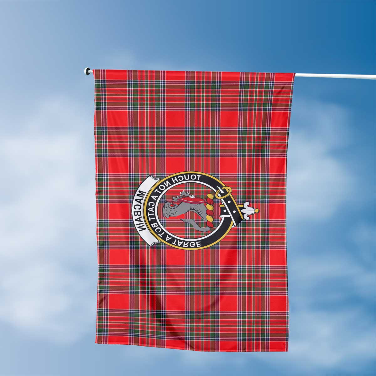 Clan Macbain Tartan Flag 1 Crest And Plaid Basic Style Tartan House Flag Crest And Plaid Basic Style