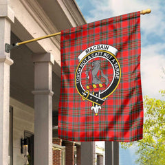 Clan Macbain Tartan Garden Flag Crest And Plaid Basic Style