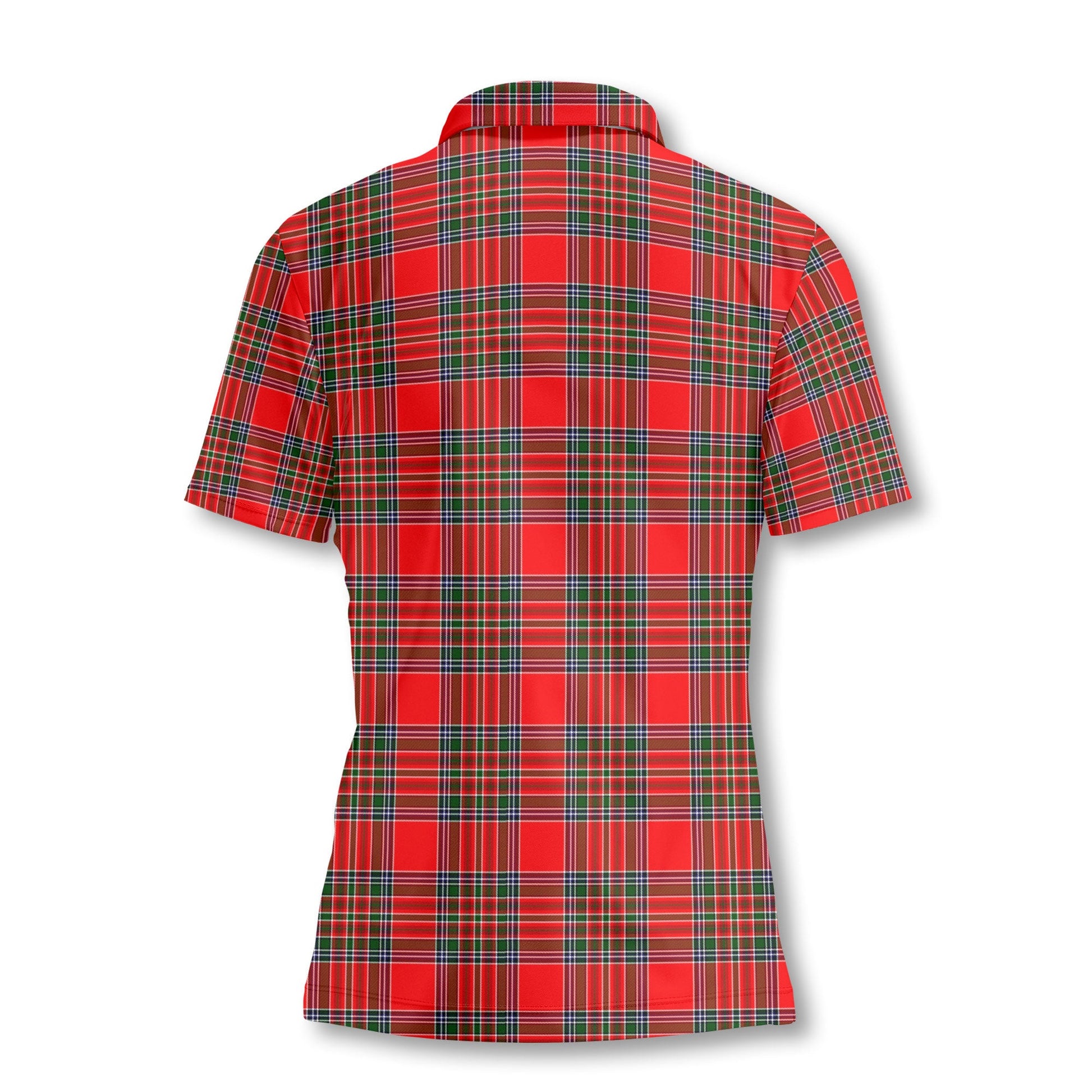 Clan Macbain Tartan Women Polo Shirt Crest And Plaid Basic Style