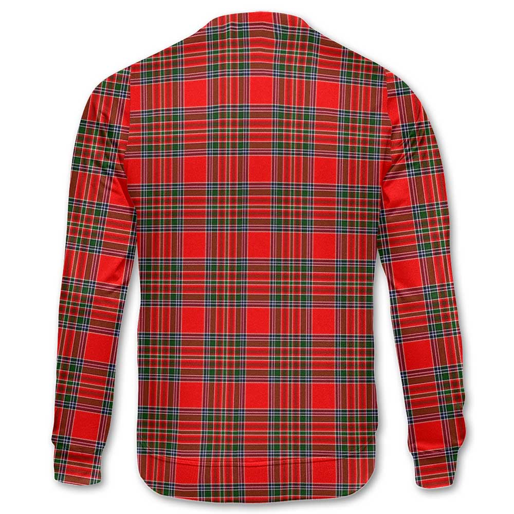 Clan Macbain Tartan Women Sweatshirt Crest And Plaid Basic Style