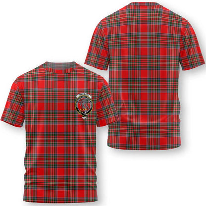 Clan Macbain Tartan Women T Shirt Crest And Plaid Basic Style