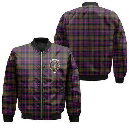 Clan Macbrayne Tartan Men Bomber Jacket Crest And Plaid Basic Style