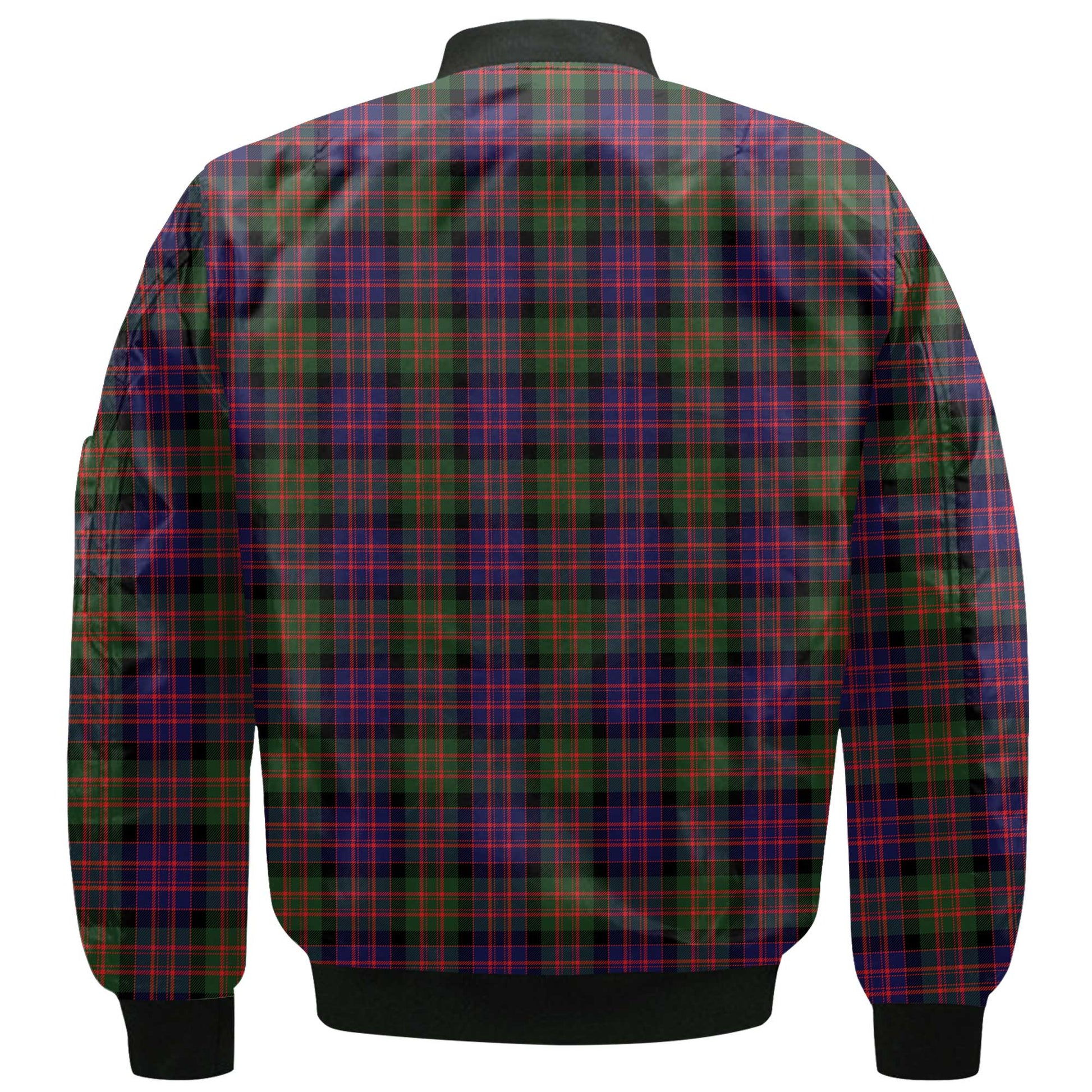 Clan Macbrayne Tartan Men Bomber Jacket Crest And Plaid Basic Style