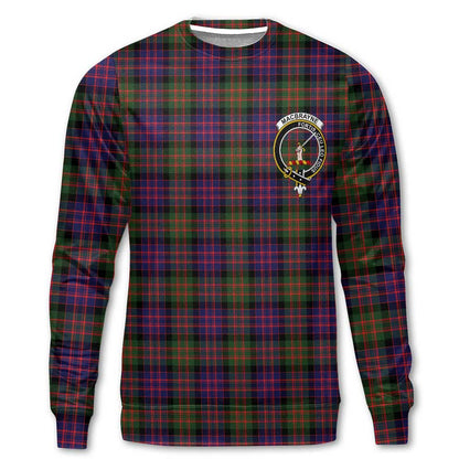 Clan Macbrayne Tartan Men Sweatshirt Crest And Plaid Basic Style