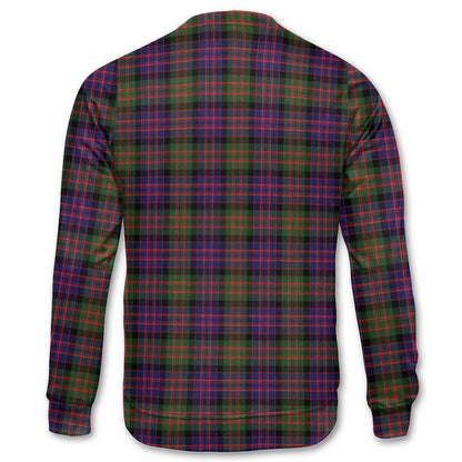 Clan Macbrayne Tartan Men Sweatshirt Crest And Plaid Basic Style