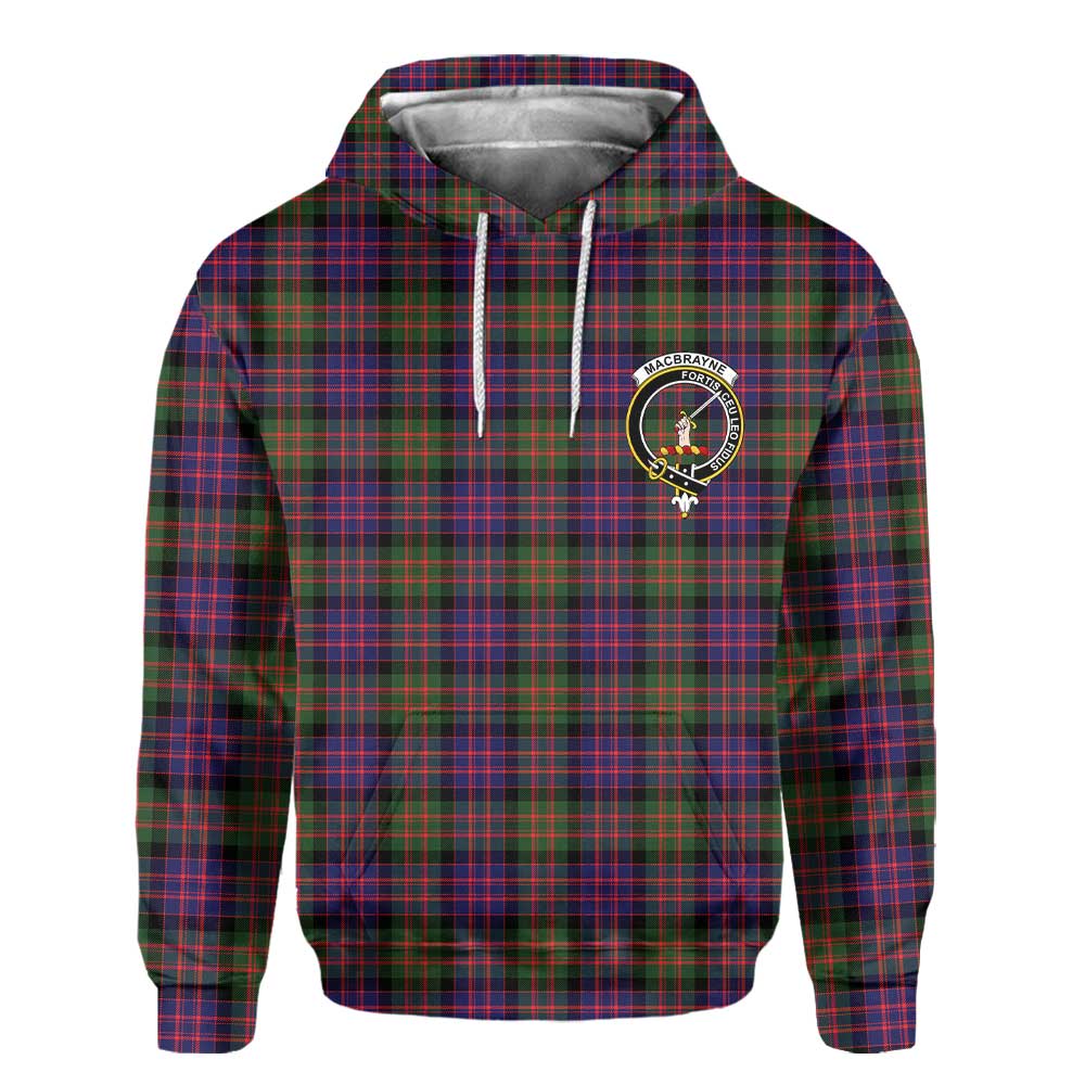 Clan Macbrayne Tartan Women Hoodie Crest And Plaid Basic Style