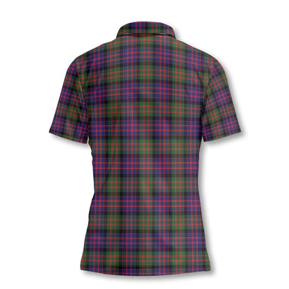 Clan Macbrayne Tartan Women Polo Shirt Crest And Plaid Basic Style